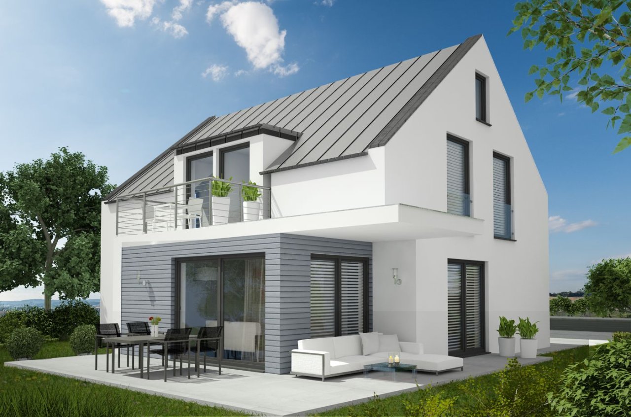 Modernes Einfamilienhaus energiesparend mit Wärmepumpe noch individuell umplanbar 